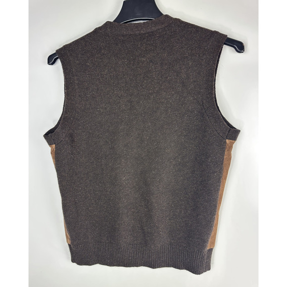 Lauren Ralph Lauren Suede Leather Vest Equestrian Women's Large Wool Cashmere - Picture 10 of 11